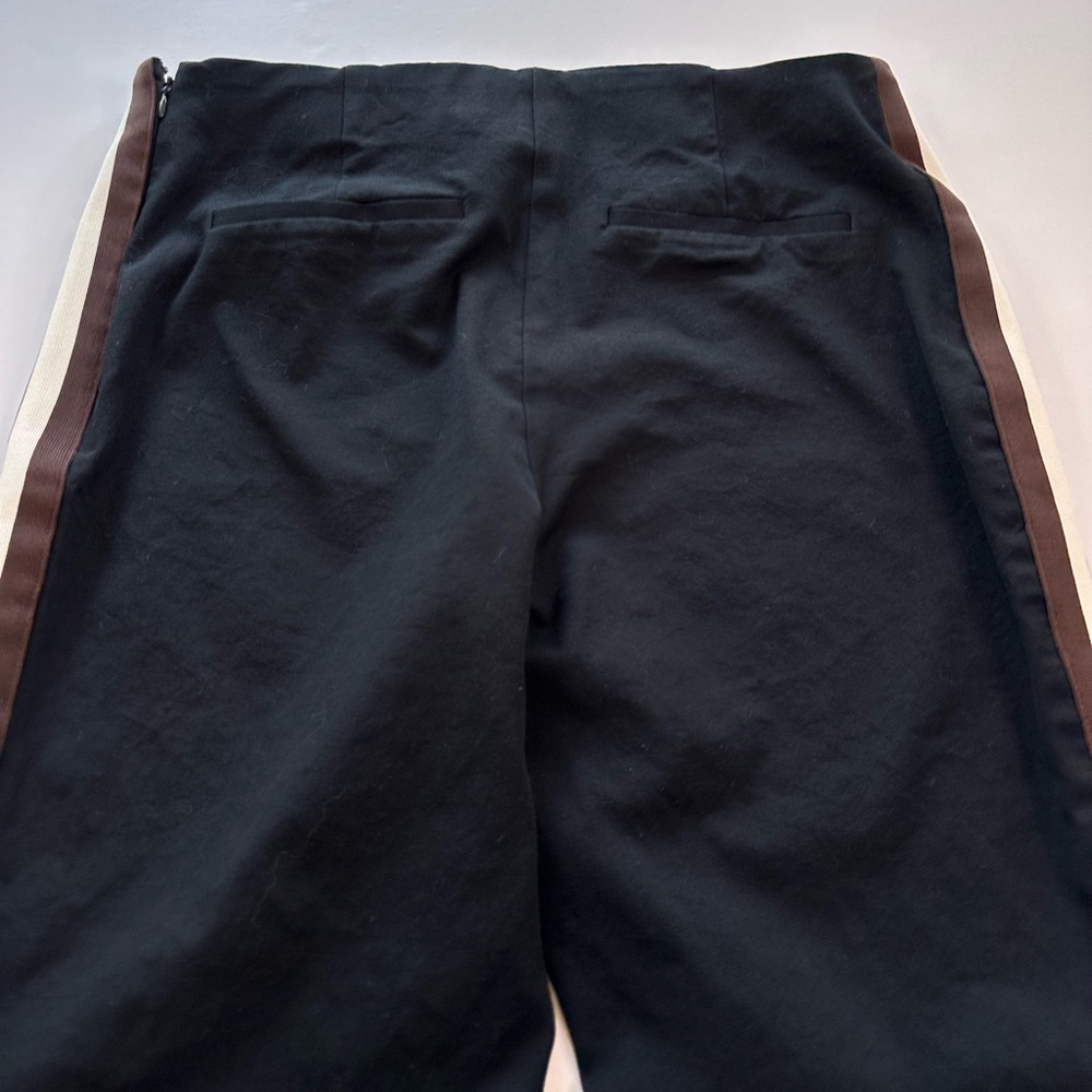 A New Day Pants High Rise Skinny Stretch Black Tuxedo Stripe Women’s Size 12 - Picture 8 of 13